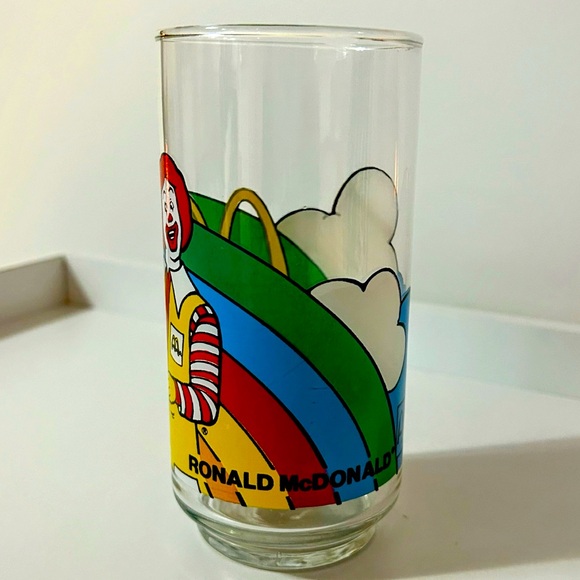 Vintage Mcdonalds Coca-Cola Ronald McDonald Rainbow Path Drinking Glass Canada - Picture 2 of 6